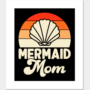 Mermaid Mom T Shirt For Women Men Posters and Art